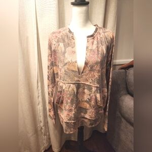 HOM Floral Hooded Pullover